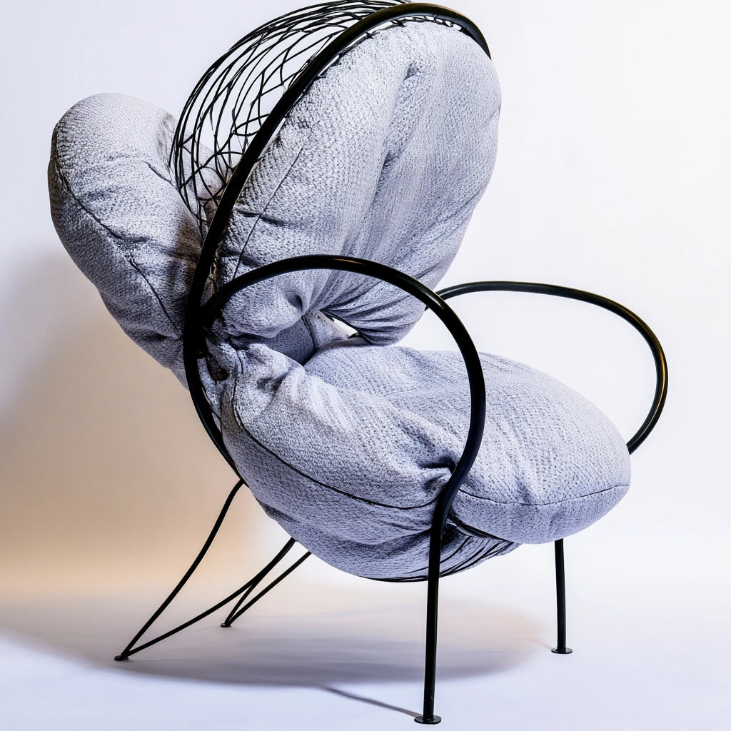 Vyrnloft verstelbare ligstoel in grijs, modern tuinmeubel met comfortabele design, on a white background.